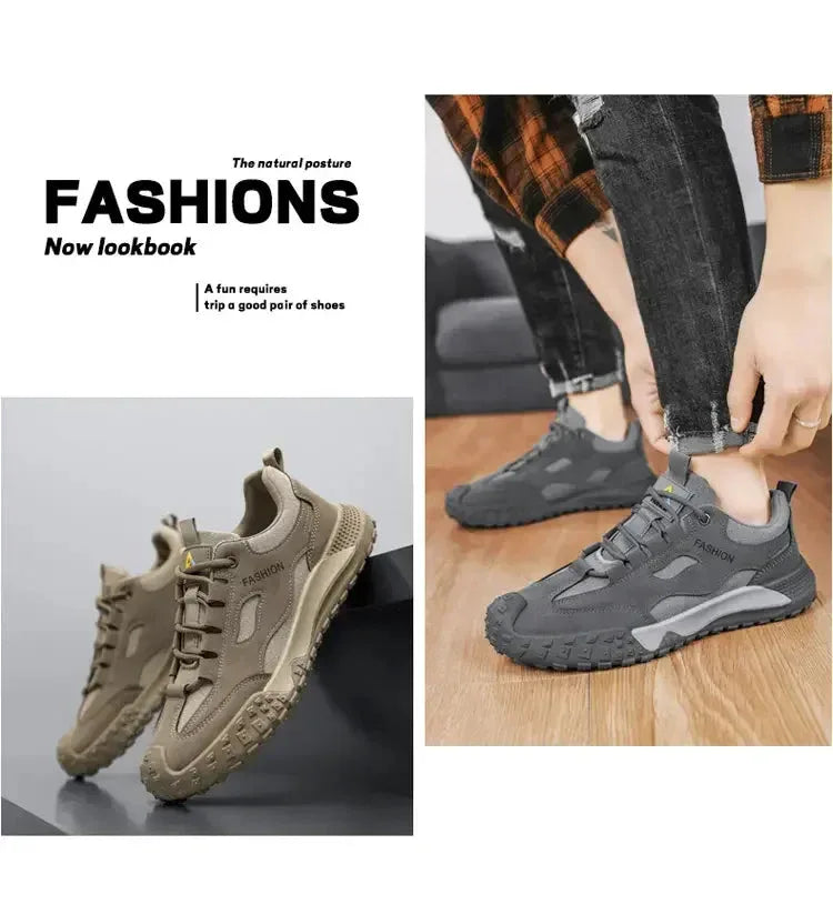 Chaussures Homme Respirantes et Légères – Baskets Casual et Outils, Chaussures de Travail et de Loisirs, Modèle 2025