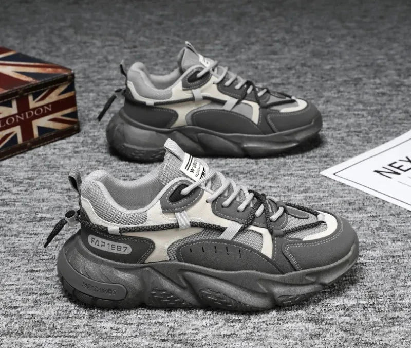 Fashion Men Sneakers Spring Breathable Comfort Air Cushion Running Shoes Outdoor Non Slip Wear-resistant Walking Shoe Zapatillas MU Group