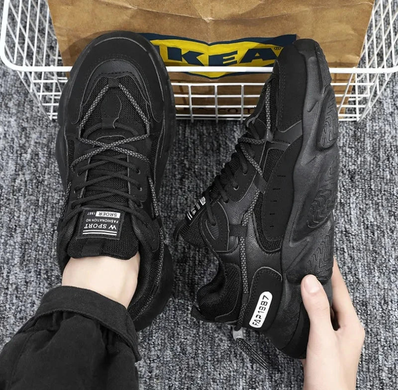 Fashion Men Sneakers Spring Breathable Comfort Air Cushion Running Shoes Outdoor Non Slip Wear-resistant Walking Shoe Zapatillas MU Group