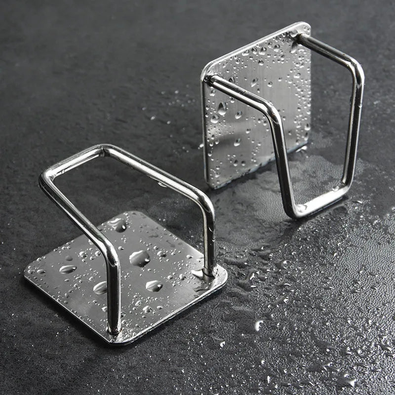 Stainless Steel Sink Sponge Rack For Sponge Steel Wire Ball Draining Paste The Inner Wall Of The Sink Kitchen Supplies MU Group