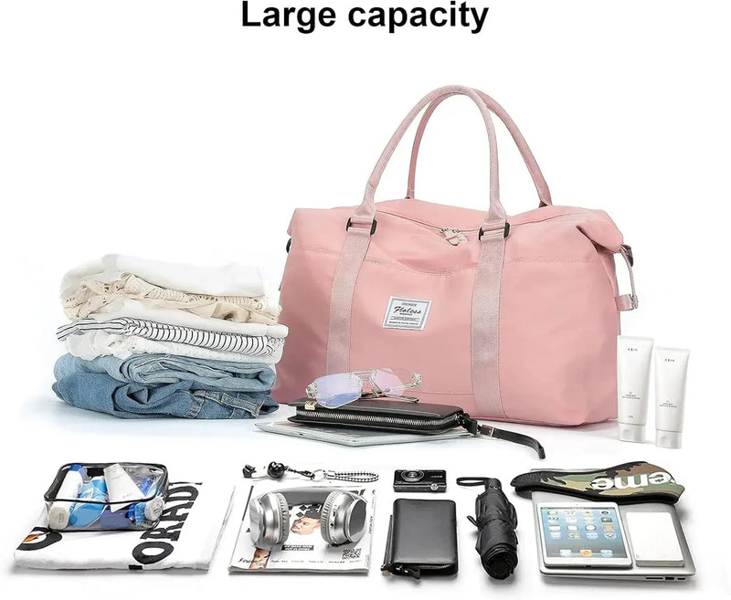 Sac de Voyage Femme – Sac de Sport Duffel, Sac à Bandoulière Weekender pour Femme, Sac de Gym et de Voyage