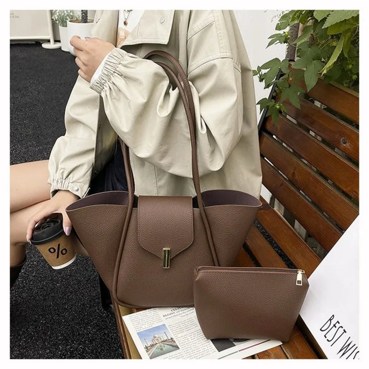 Sac Bandoulière Femme Demi-Lune de Luxe – Sac à Main Maillard avec Détails Volants