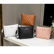 Petit Sac Messenger Femme – Sac à Bandoulière avec Broderie, Sac à Main Mode avec Chaîne Tendance - Justyol