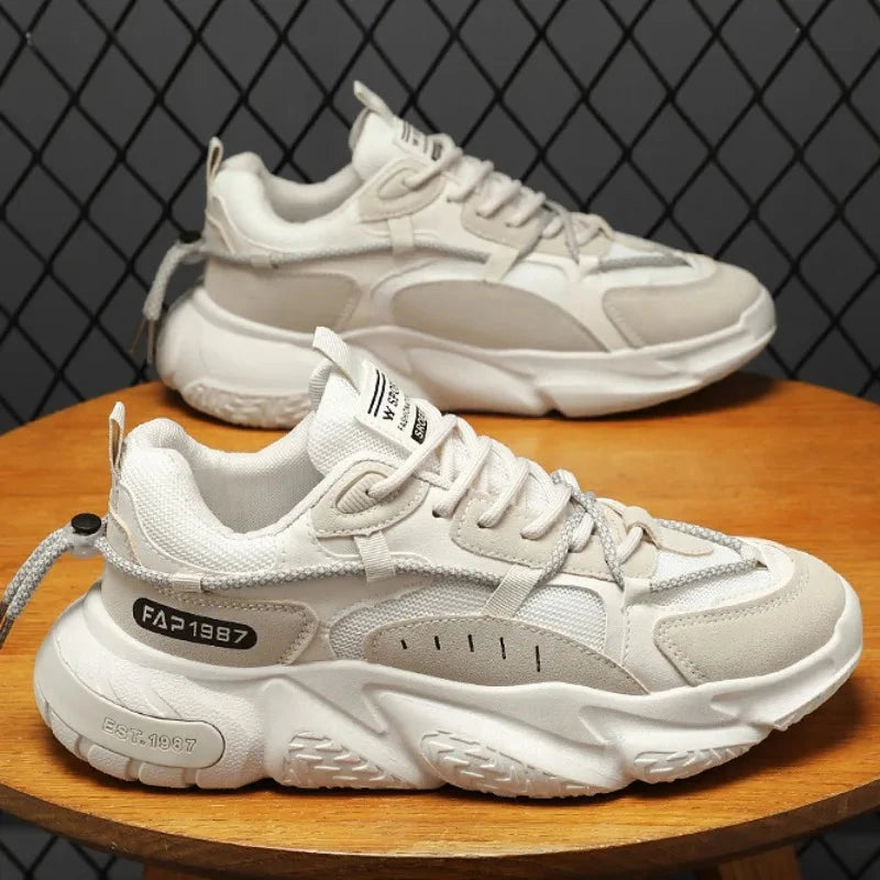 Fashion Men Sneakers Spring Breathable Comfort Air Cushion Running Shoes Outdoor Non Slip Wear-resistant Walking Shoe Zapatillas MU Group