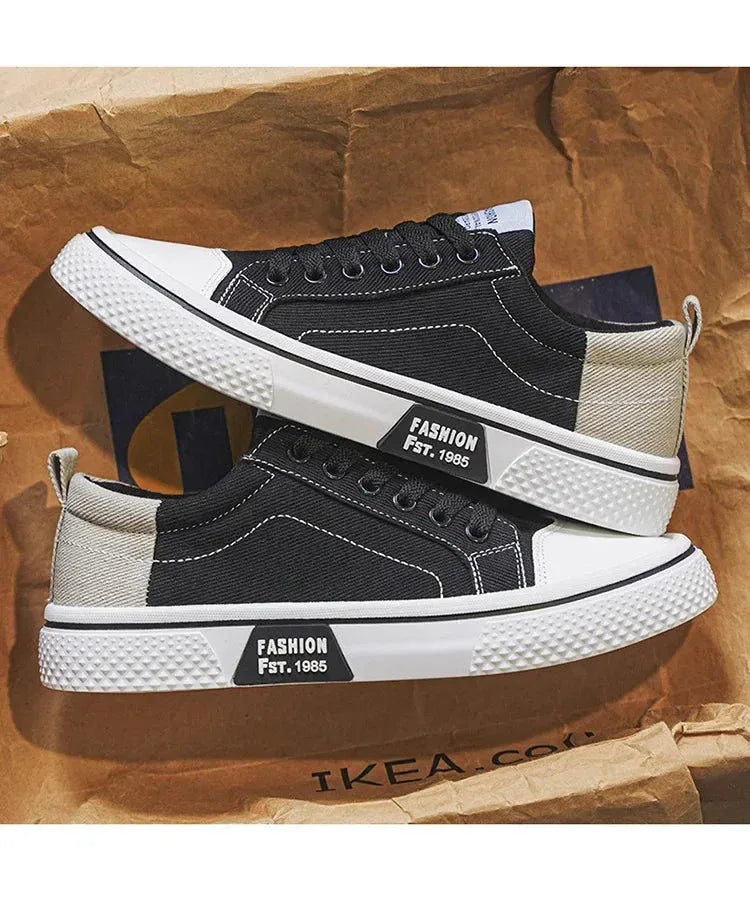 Chaussures Homme en Toile – Sneakers Skateboard Extérieures, Baskets Antidérapantes et Respirantes, Idéales pour la Marche et les Activités Casual