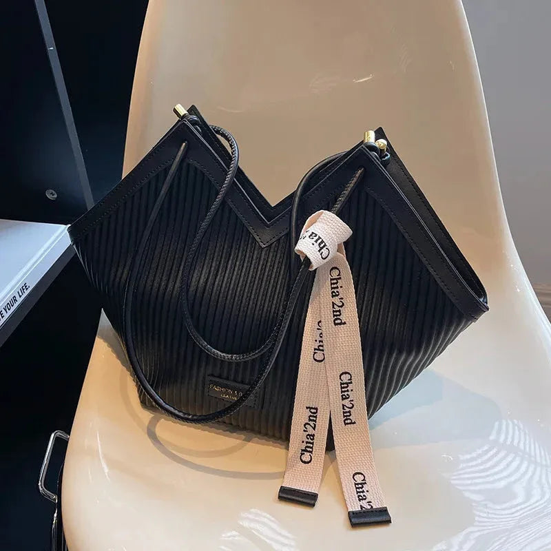 Sac à Main Femme Style Coréen – Sac Tote Casual en Canvas, Sac Bandoulière Commuter et Sac Élégant - Justyol