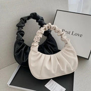 Sac à Main Femme Été – Sac à Poignée Plissée PU, Sac Hobo de Mode et Sac à Bandoulière - Justyol