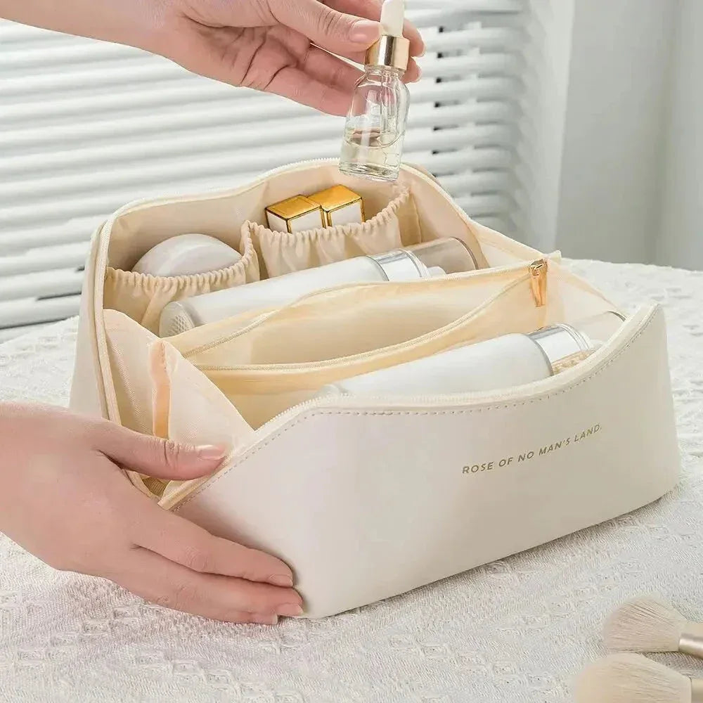 Organisateur de Maquillage Femme – Trousse de Voyage Cosmétique de Luxe, Sac de Rangement pour Cosmétiques avec Fermeture à Zip - Justyol