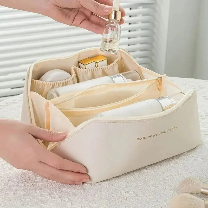 Organisateur de Maquillage Femme – Trousse de Voyage Cosmétique de Luxe, Sac de Rangement pour Cosmétiques avec Fermeture à Zip