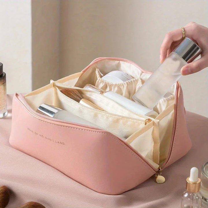 Organisateur de Maquillage Femme – Trousse de Voyage Cosmétique de Luxe, Sac de Rangement pour Cosmétiques avec Fermeture à Zip