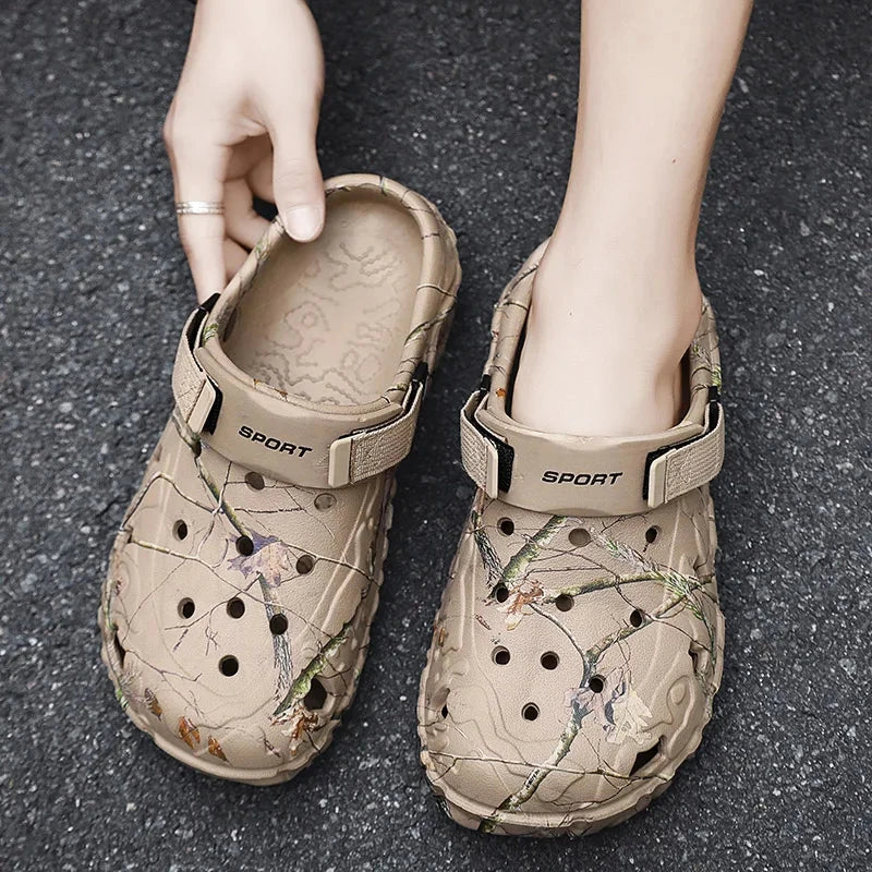 Men Shoes Slippers Men Garden Flat Sandals Platform Sandals Man Summer Sandals 2024 Male Sneakers Outdoor Flip Flops Home Clogs MU Group