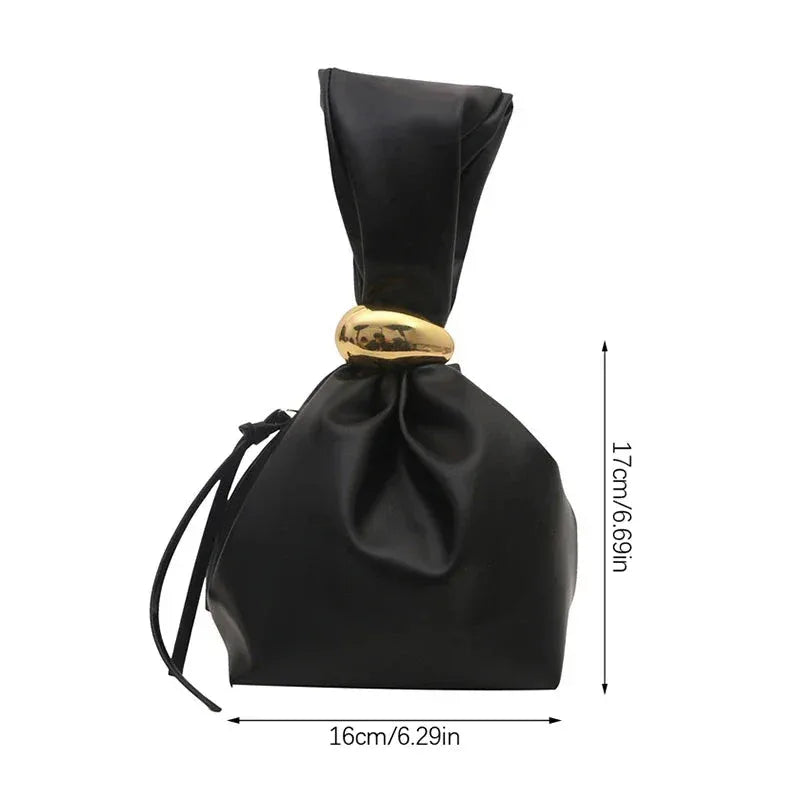 Petit Sac Sous l'Aisselle Femme – Sac Plissé en Cuir PU, Sac à Bandoulière Rétro Élégant, Sac à Main Mode - Justyol
