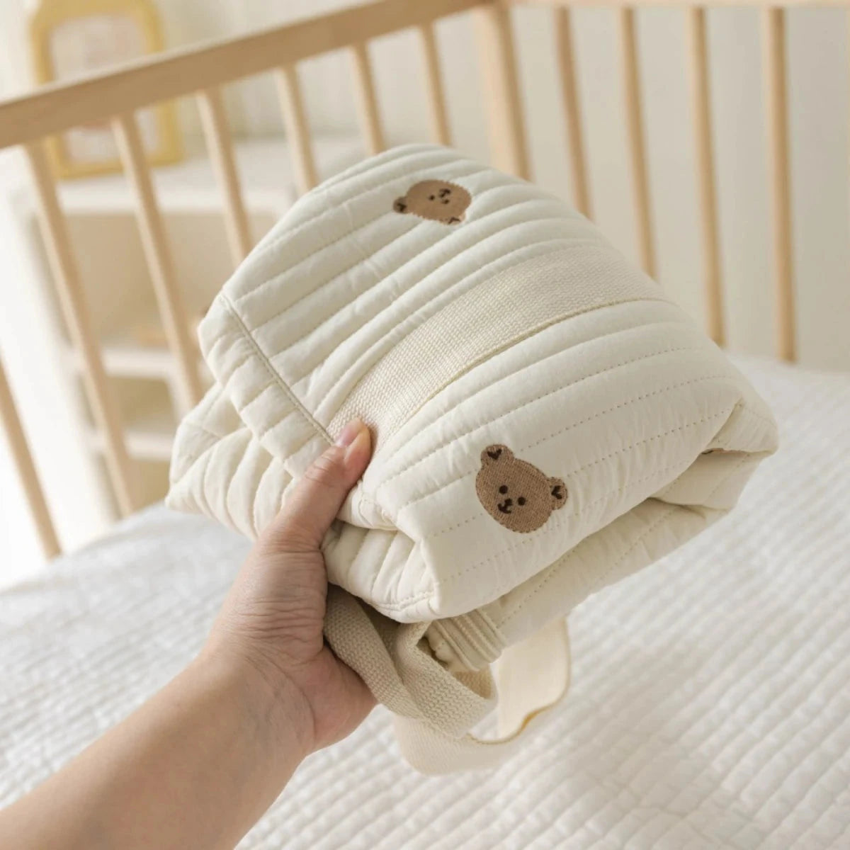 New Embroidered Mom Bag Storage Bag Large Capacity Mommy Travel Bag Fashion Multi-functional Handbag Lightweight Diagonal MU Group