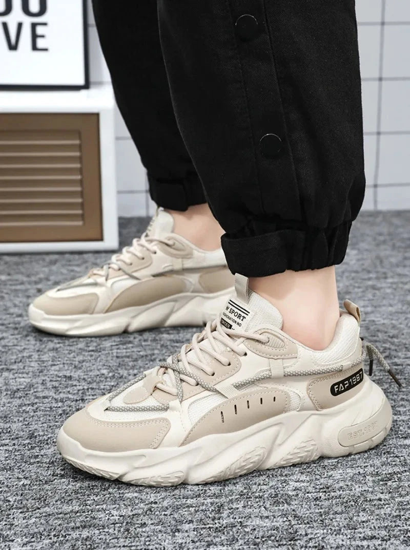 Fashion Men Sneakers Spring Breathable Comfort Air Cushion Running Shoes Outdoor Non Slip Wear-resistant Walking Shoe Zapatillas MU Group