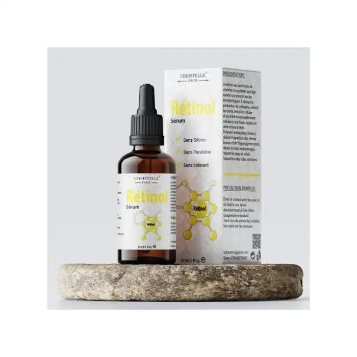Sérum Anti-Âge - CHRISTELLE PARIS - Rétinol - 30 ML - Sans alcool - Tous types de peau