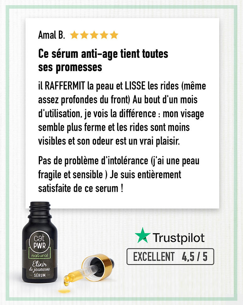 ELIXIR de JEUNESSE Sérum Visage de Nuit Anti-Age & Anti-Rides  | UrbanK URBANK