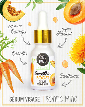 SMOOTHIE BOOST Sérum de Nuit Bonne Mine à l'huile d'Abricot & Carotte | UrbanK URBANK