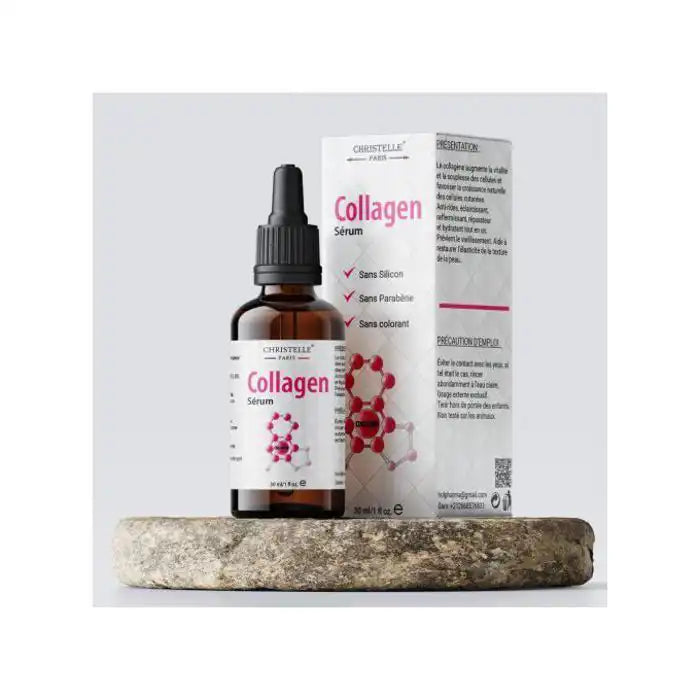 Sérum anti-rides - CHRISTELLE PARIS - 30ml - Réhydratation intense - Tous types de peau - Sans parabène