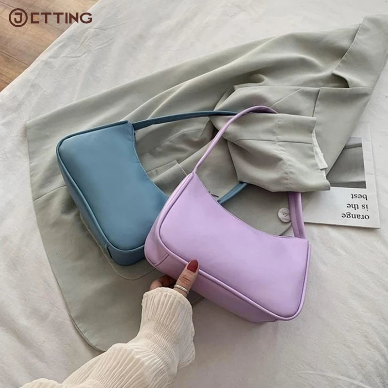 1pcs Shoulder Bags  Fashion PU Leather Crossbody Bag Women Underarm Bag Trend Handbag Girl Small Shoulder Bags