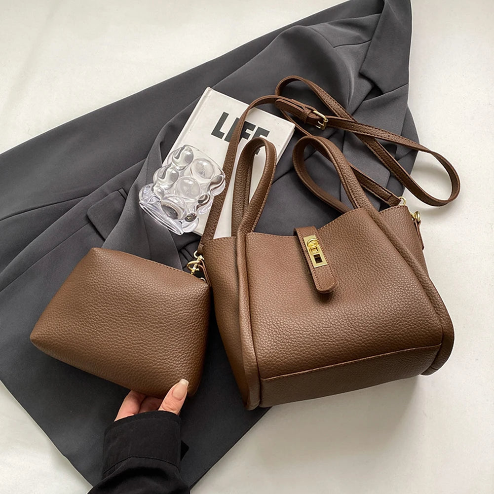 Petit Sac Bandoulière Femme en PU Cuir – Sac Rétro à Fermeture Magnétique