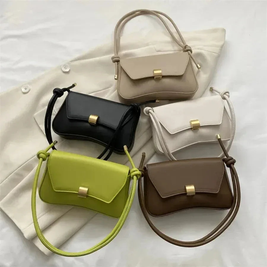 Sac à Main Femme Tendance – Sac Bandoulière Retro avec Appliques, Sac Crossbody Mini, Sac Sous l'Aisselle Élégant - Justyol
