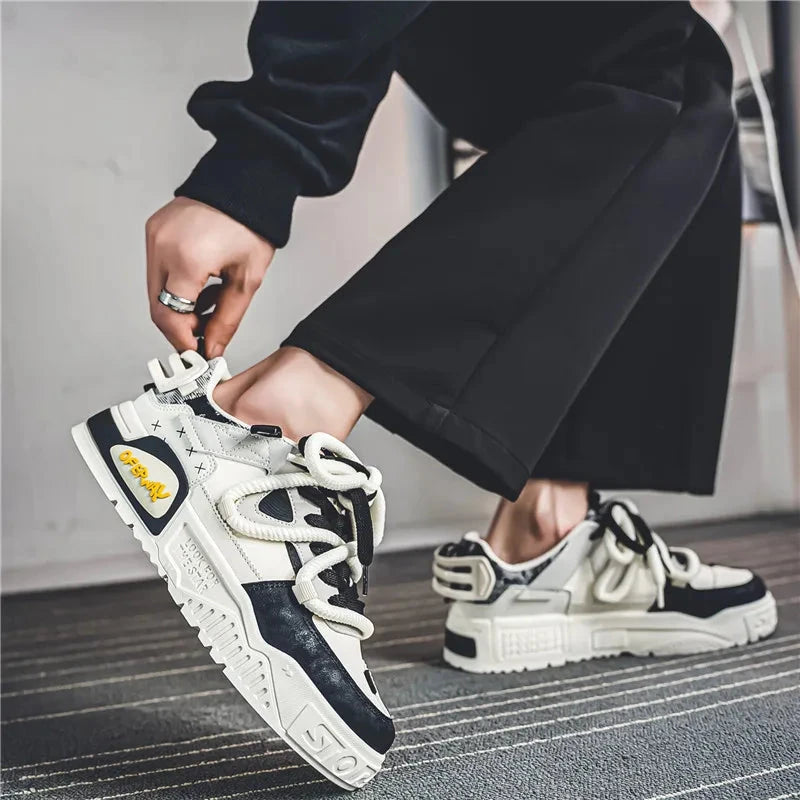 Men's motorcycle shoes, trendy and fashionable board shoes MU Group