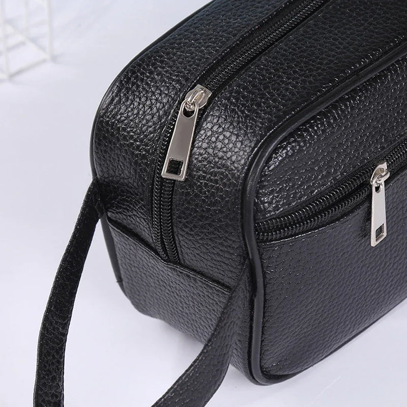 Sac Poignet Unisexe Retro en Cuir PU – Petit Sac