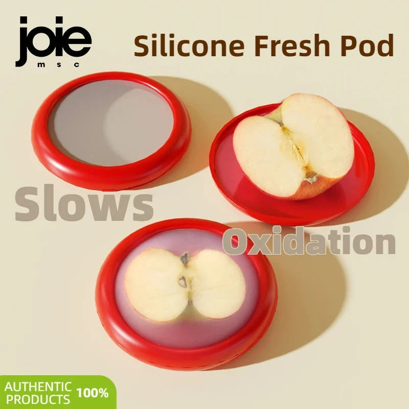 Joie Silicone Storage Box Fruit Vegetable Container Stretch Pod Airtight Avocado Tomato Lemon Onion Fresh-Keeping Anti-oxidation MU Group