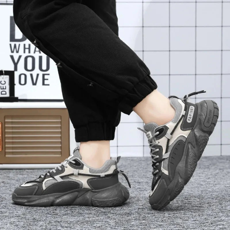 Fashion Men Sneakers Spring Breathable Comfort Air Cushion Running Shoes Outdoor Non Slip Wear-resistant Walking Shoe Zapatillas MU Group