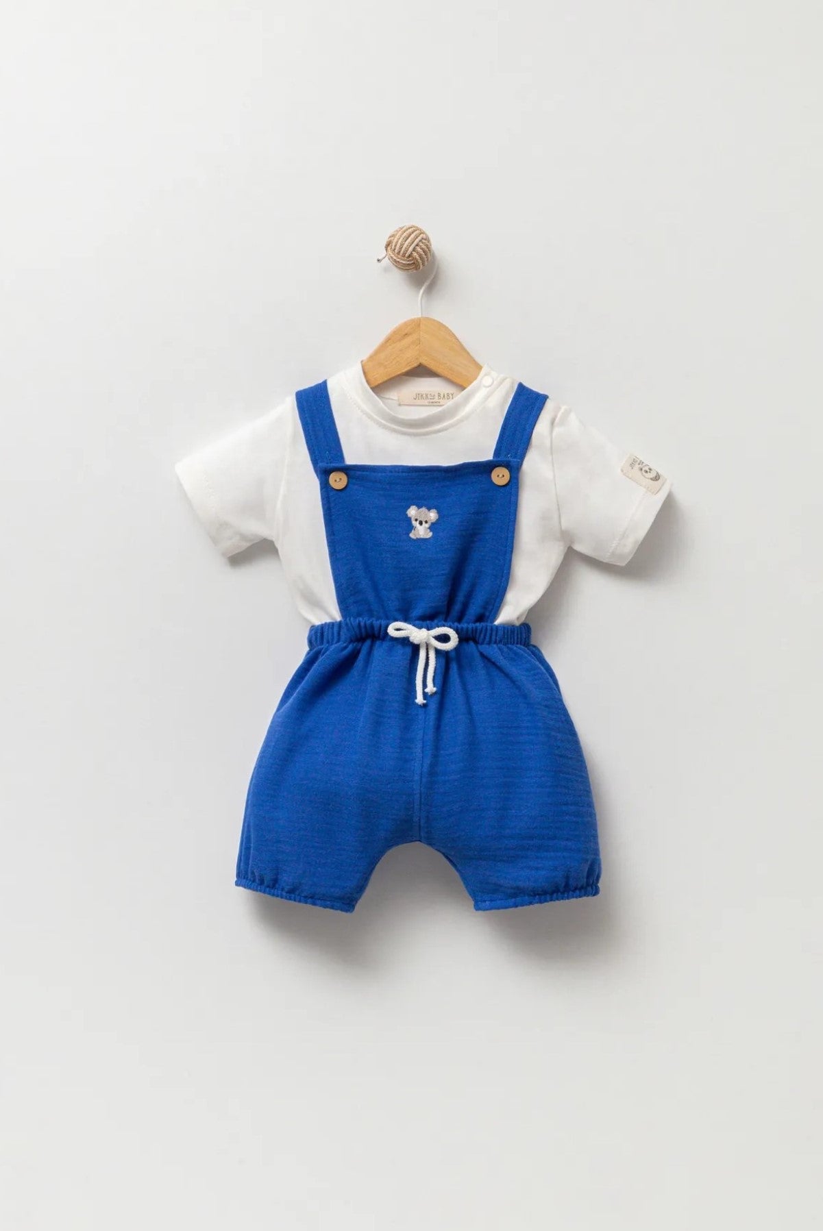 Koala Nakışlı Müslin Salopet 2'li Takım - Justyol