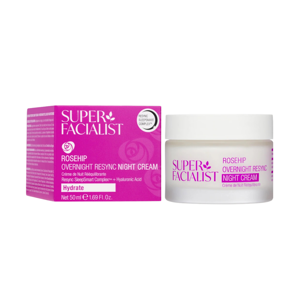 Super Facialist Rosehip Overnight Resync Night Cream 50ml