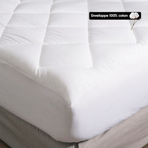 Surmatelas premium - Design drap-housse avec bande élastique Maison good and well