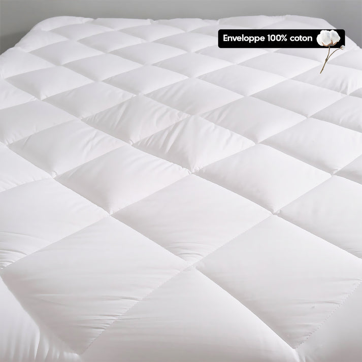 Surmatelas premium - Design drap-housse avec bande élastique Maison good and well