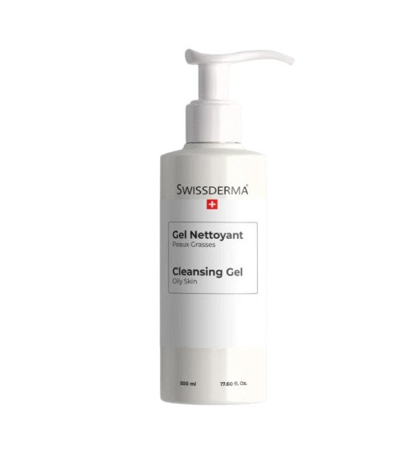 Swissderma Gel Nettoyant Peux Grasses 500ml