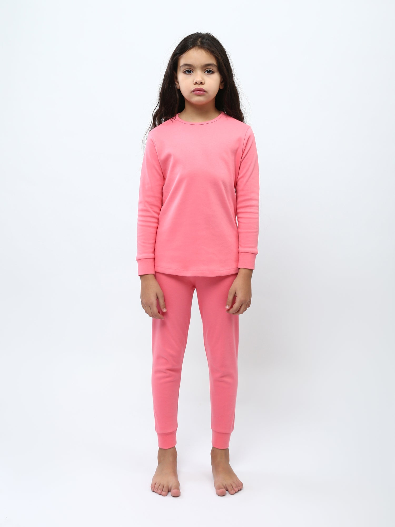 Ensemble thermique fille 2 pièces, haut manches longues + legging, doux et chaud - THR25WPBB71367MG1