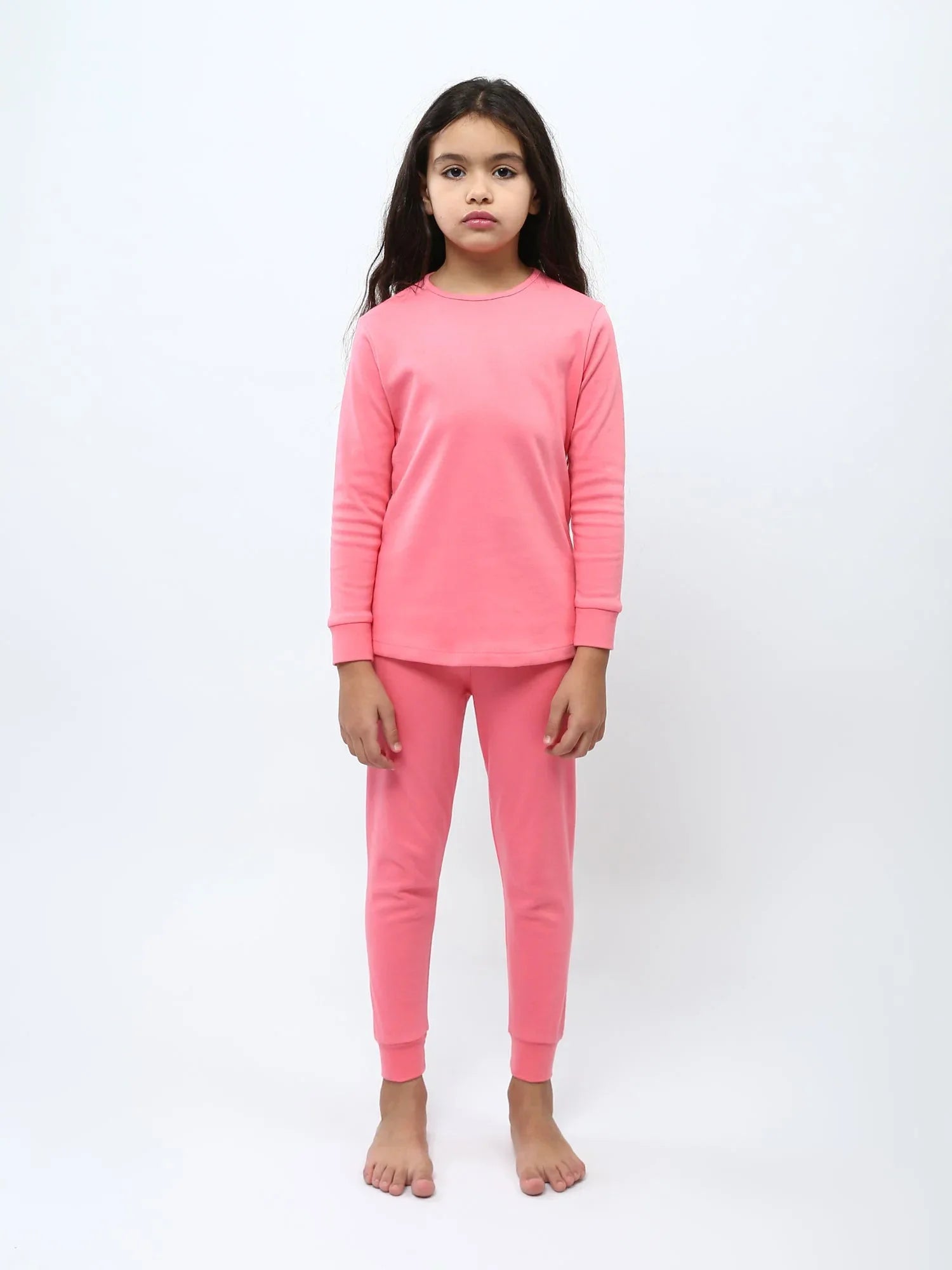 Ensemble thermique fille 2 pièces, haut manches longues + legging, doux et chaud - THR25WPBB71367MG1 - Justyol