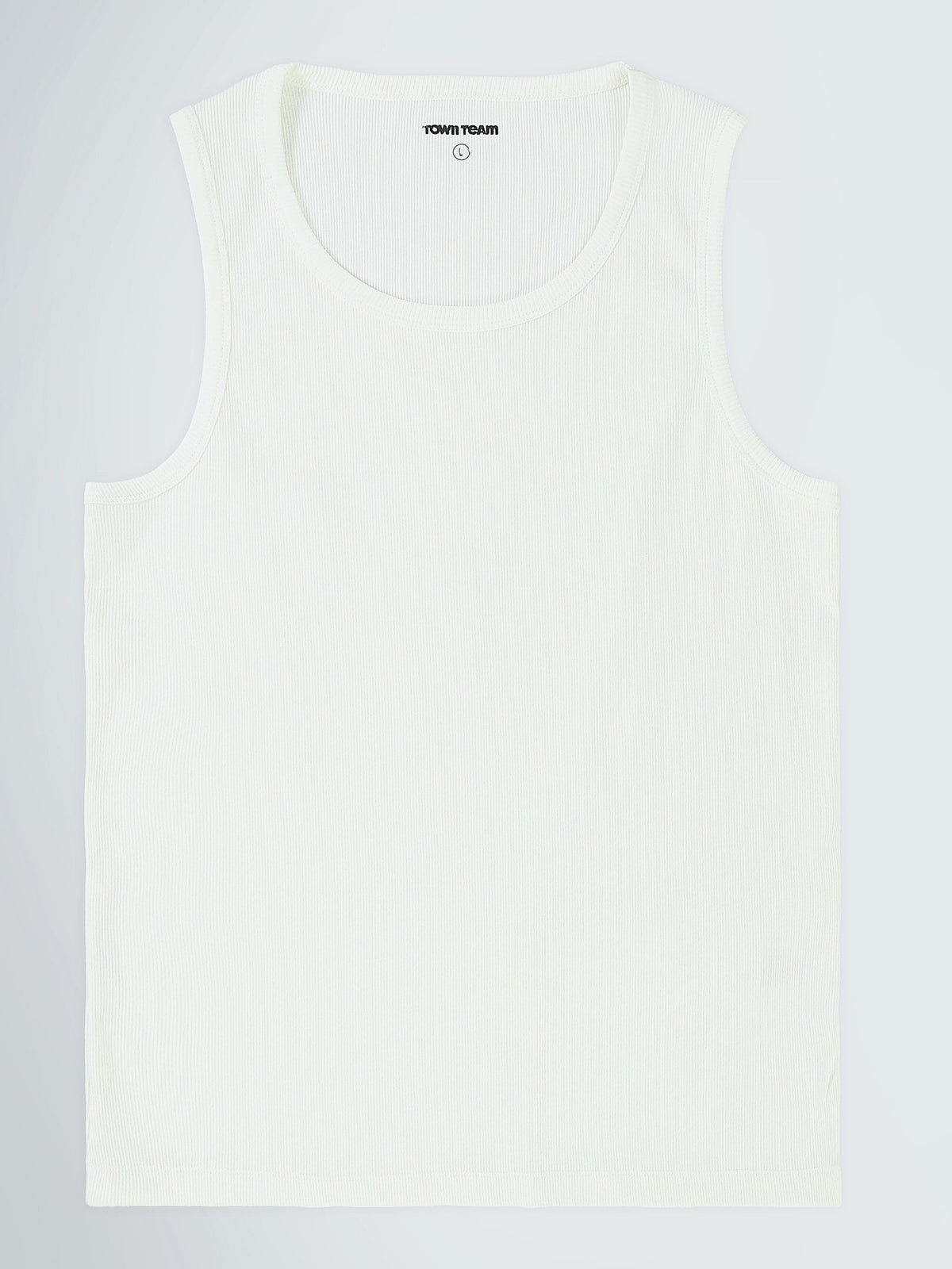 Débardeur Homme Regular Fit à Col Rond en Maille Côtelée - TNK26S20800001TM1