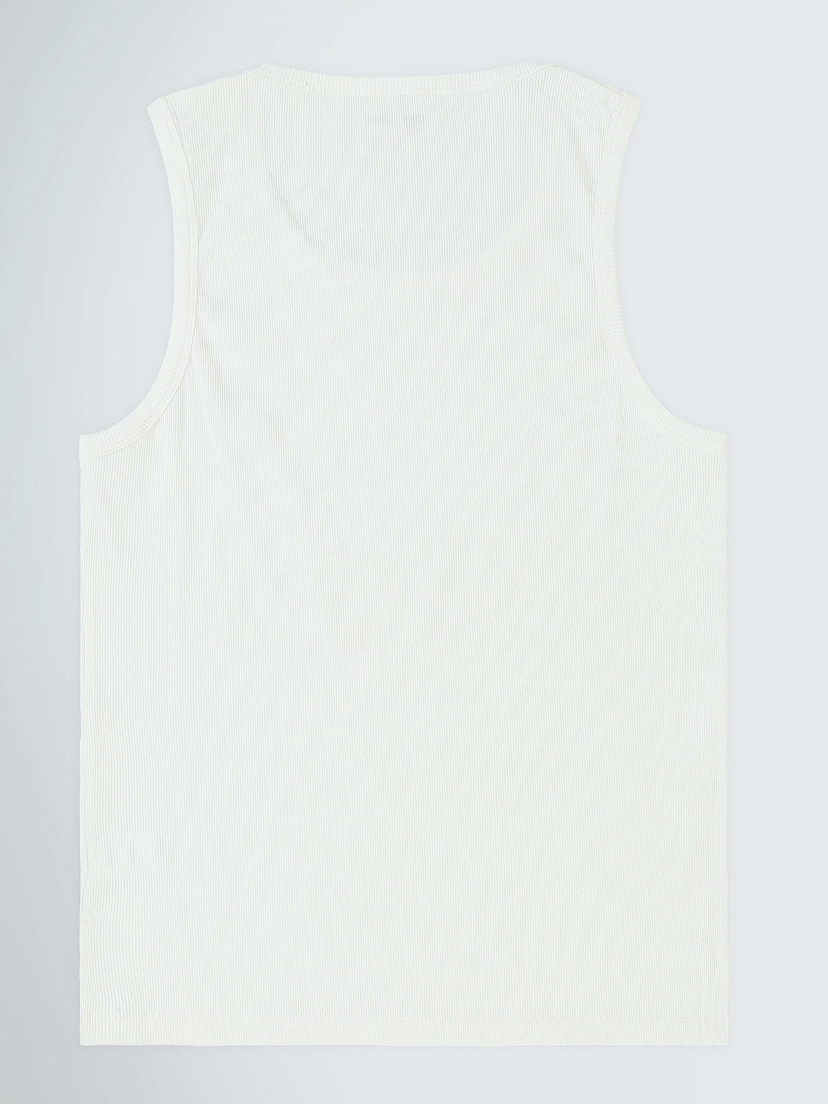 Débardeur Homme Regular Fit à Col Rond en Maille Côtelée - TNK26S20800001TM1
