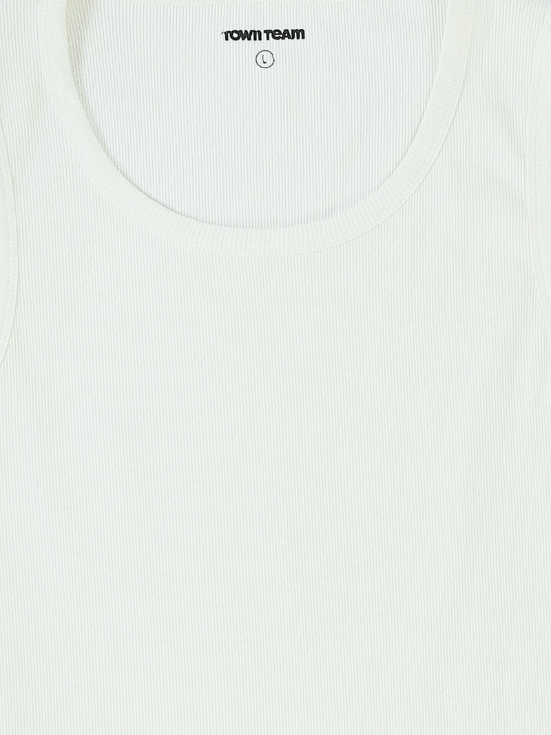 Débardeur Homme Regular Fit à Col Rond en Maille Côtelée - TNK26S20800001TM1