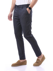 بنطلون رجالي قماش بتصميم عصري - TRO22SFGA23573TM1