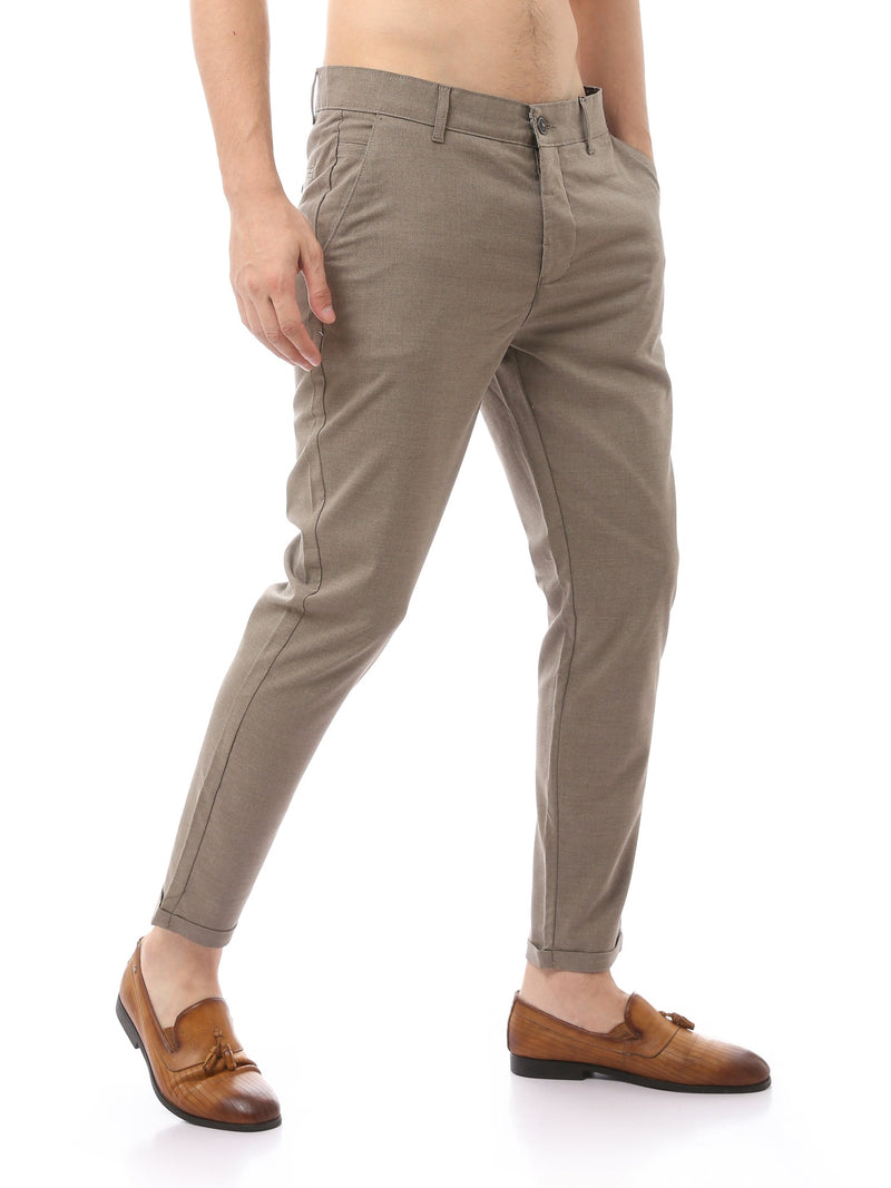 Pantalon Homme Coupe Ajustée à Pinces – Style Chic Moderne - TRO22SFGA23575TM1