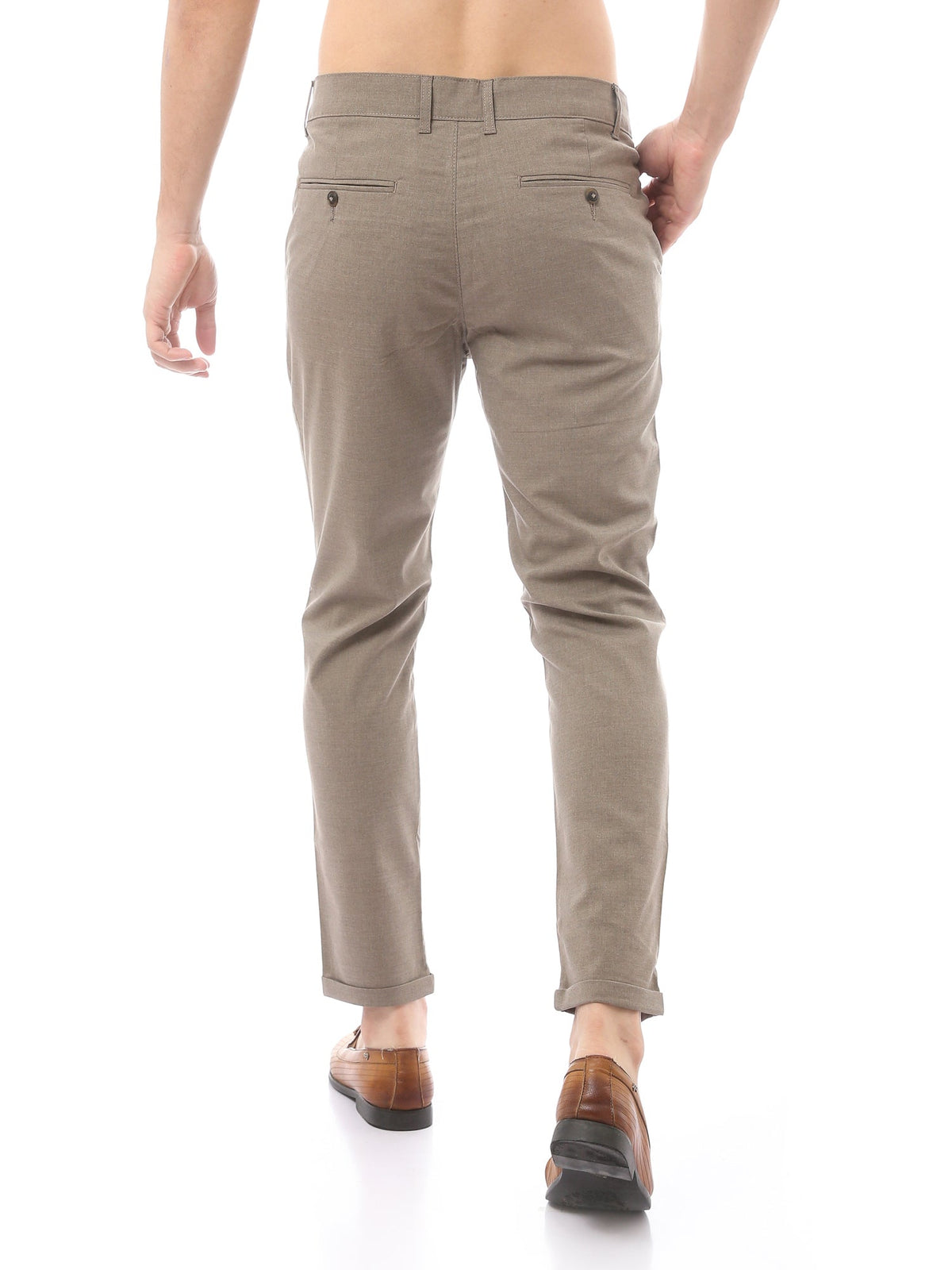 Pantalon Homme Coupe Ajustée à Pinces – Style Chic Moderne - TRO22SFGA23575TM1