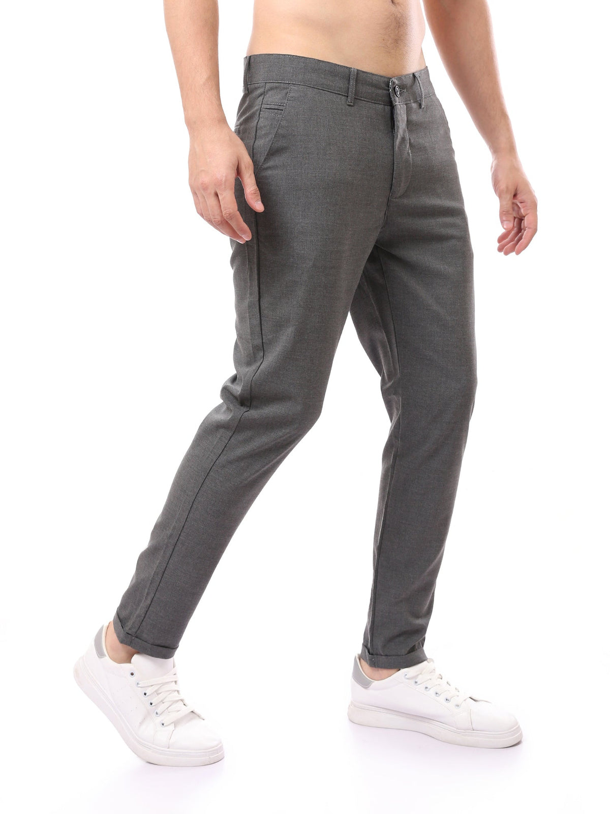 Pantalon Homme Coupe Ajustée à Pinces – Style Chic Moderne - TRO22SFGA23575TM1