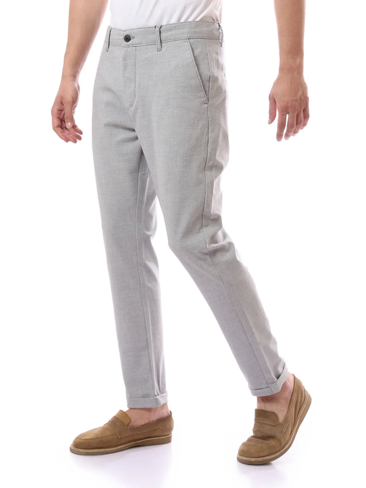 Pantalon Homme Coupe Ajustée à Pinces – Style Chic Moderne - TRO22SFGA23575TM1