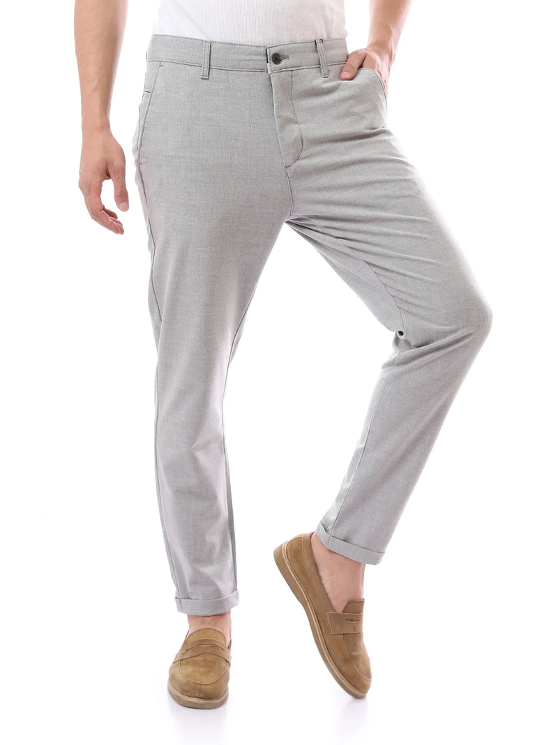 Pantalon Homme Coupe Ajustée à Pinces – Style Chic Moderne - TRO22SFGA23575TM1