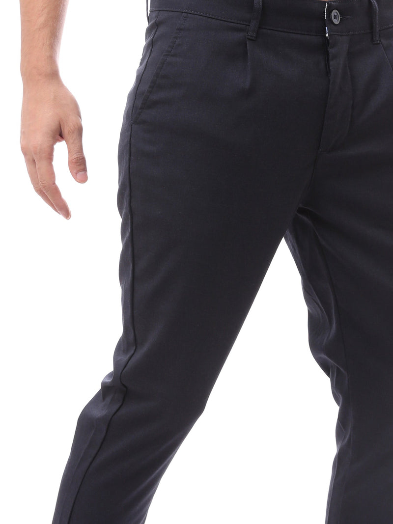 Pantalon Homme Élégant Coupe Ajustée à Pinces - TRO22SFGA23576TM1