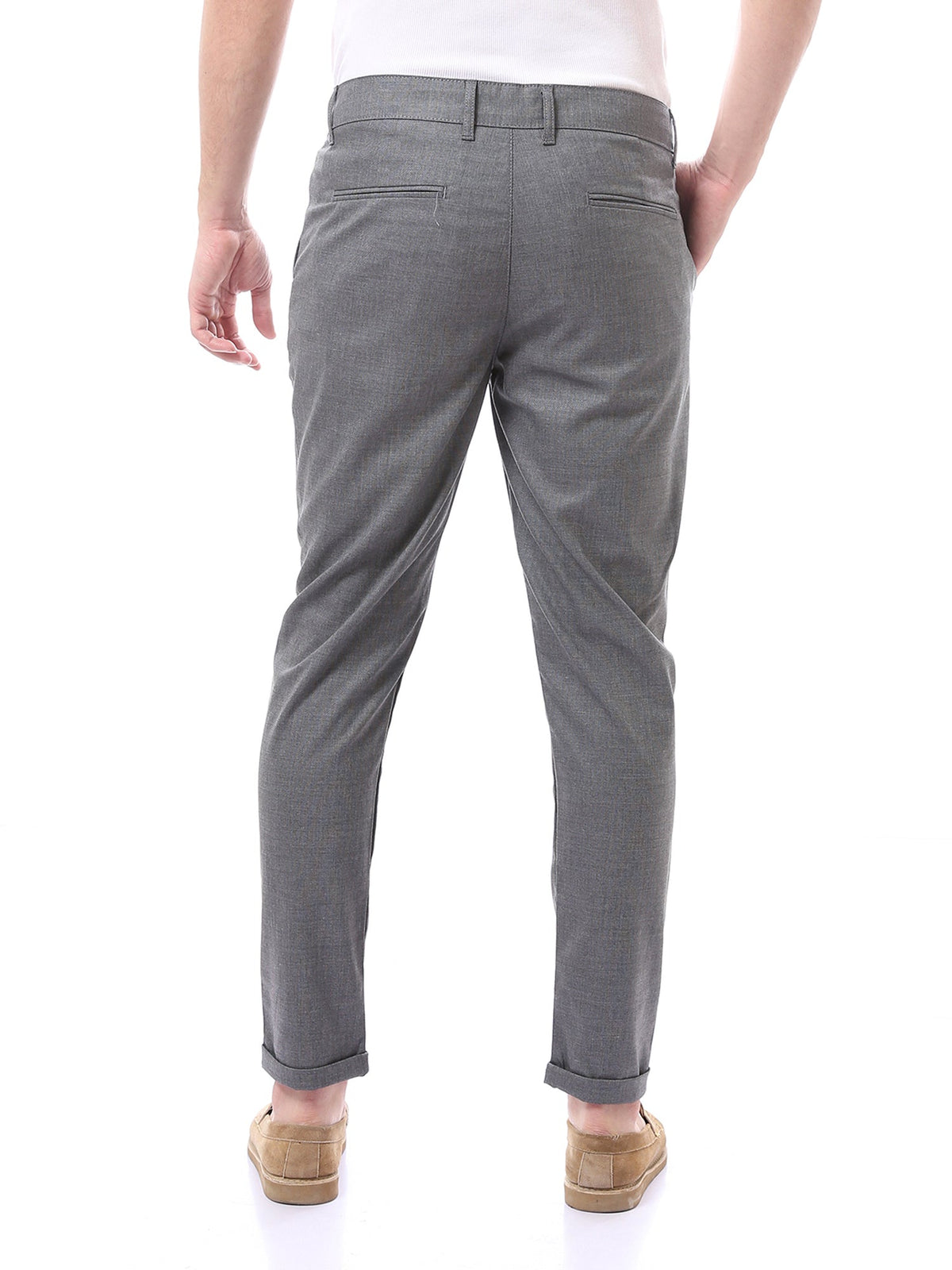Pantalon Homme Élégant Coupe Ajustée à Pinces - TRO22SFGA23576TM1