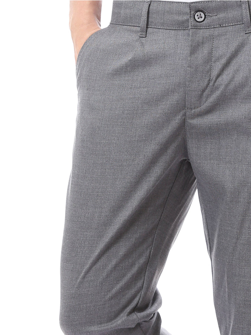 Pantalon Homme Élégant Coupe Ajustée à Pinces - TRO22SFGA23576TM1