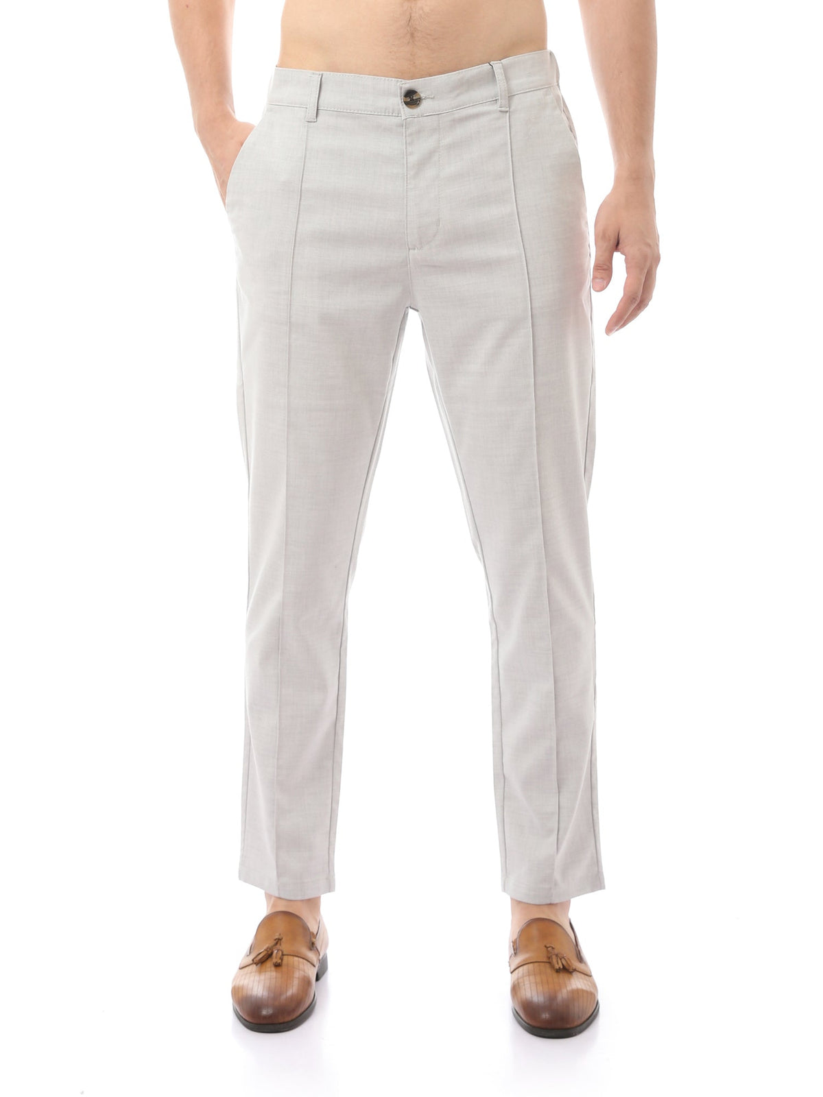 Pantalon Homme Coupe Droite à Pinces – Style Chic Moderne - TRO23SXKX23584TM1
