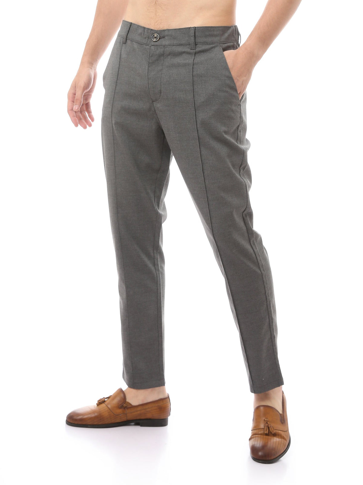 Pantalon Homme Coupe Droite à Pinces – Style Chic Moderne - TRO23SXKX23584TM1